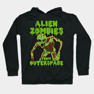 Halloween Alien Zombies From Outer Space Hoodie